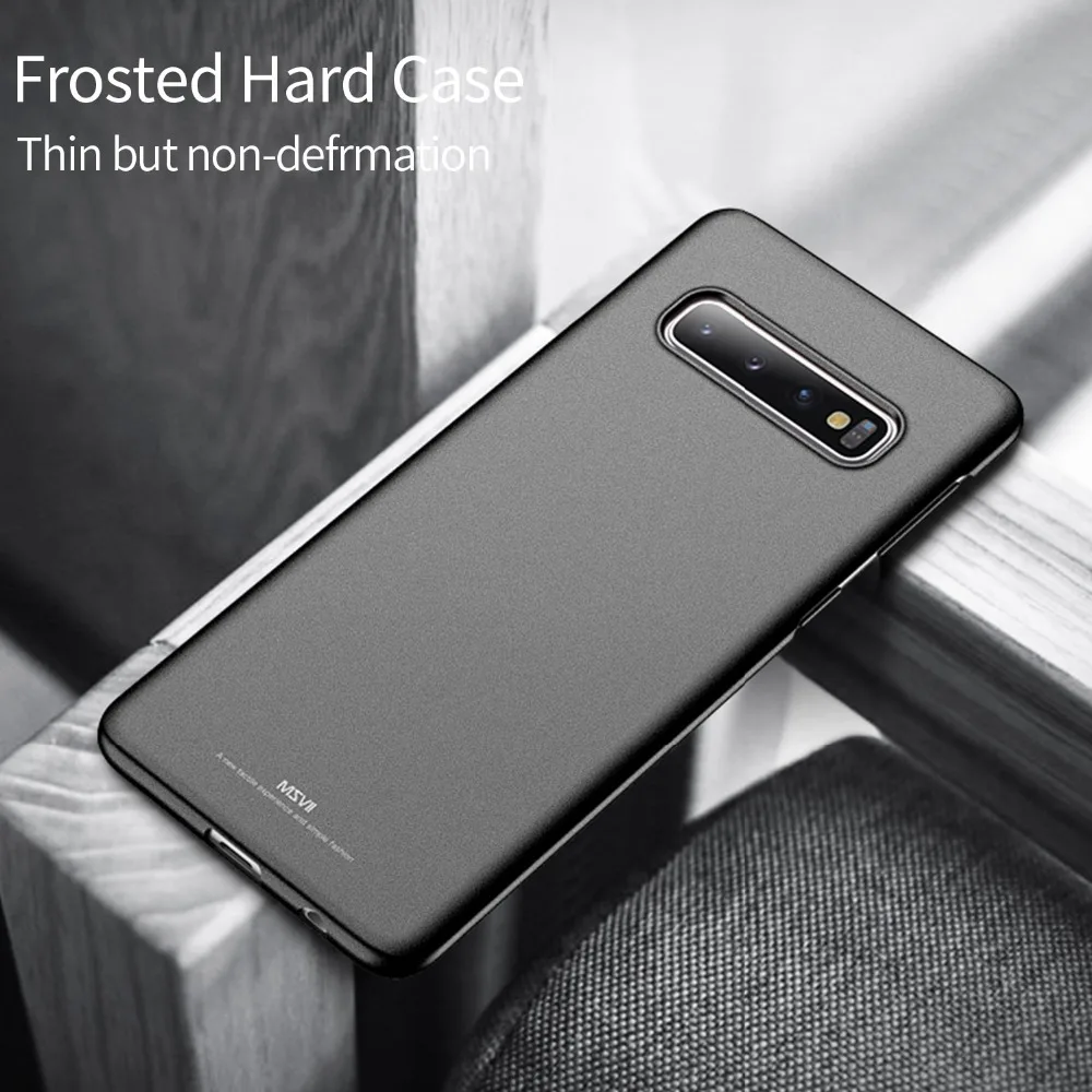 Msvii для samsung Galaxy S10 + чехол тонкий матовый Жесткий PC S 10 S10Plus Coque Capinhas Fundas