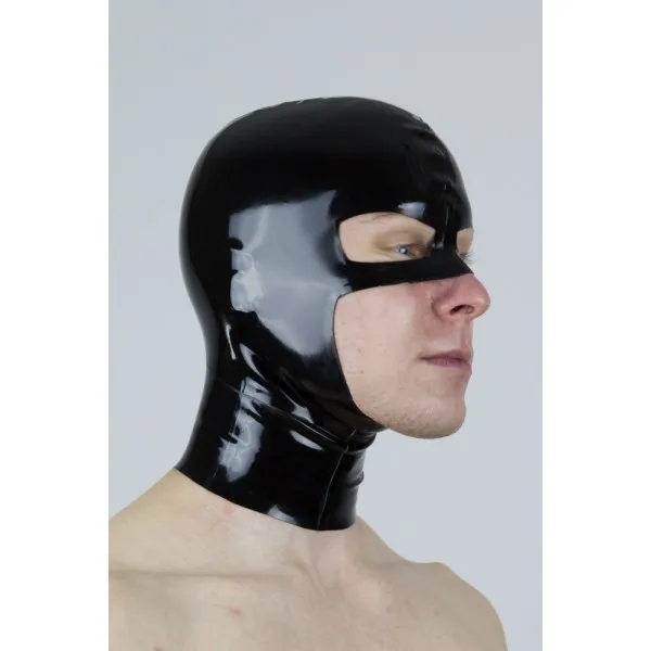 Sexy-Black-Open-Face-Hero-Latex-Fetish-Hood-Mask-with-Back-Zip