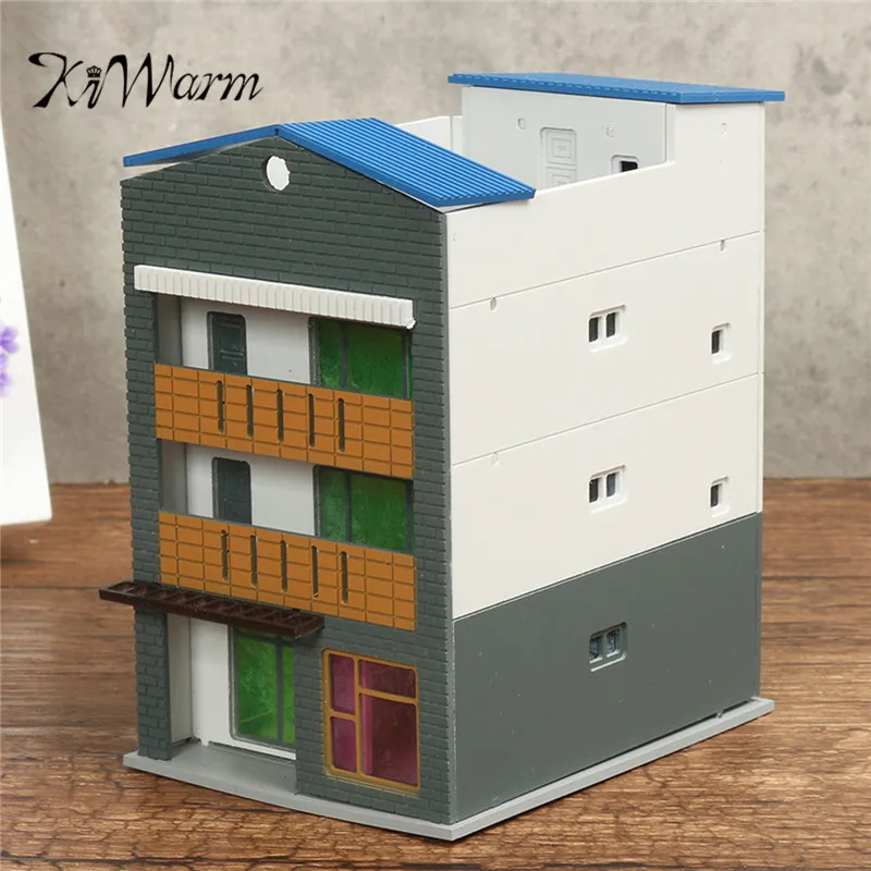 

KiWarm Modern Style Outland Building Model N Scale Gauge 1/144 Scene Modern House Ornament Decoration Ideal Gifts