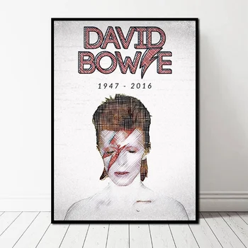 

David Bowie Music Singer Canvas Poster Wall Pictures for Living Room No Frame