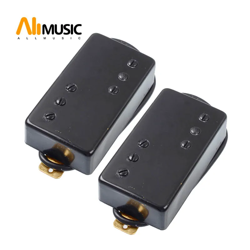 

ALLMusic Two Line 6 Hole Electric Guitar Humbucker pickup for LP Guitar Black