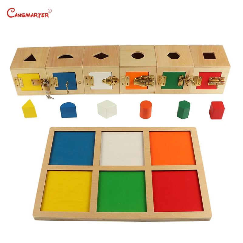 6 Lock Box Exercises Toys Game Home Daily Life Training Wooden Toys Metal Locks School Montessori Educational Materials PR103-3 6 Lock Box Exercises Toys Game Home Daily Life Training Wooden Toys Metal Locks School Montessori Educational Materials PR103-3