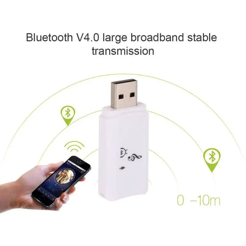 

Wireless Bluetooth 4.0 Music Audio Stereo Receiver 3.5mm Jack Adapter Dongle A2DP 5V USB for Car AUX Android/IOS iPhone 8 X XR