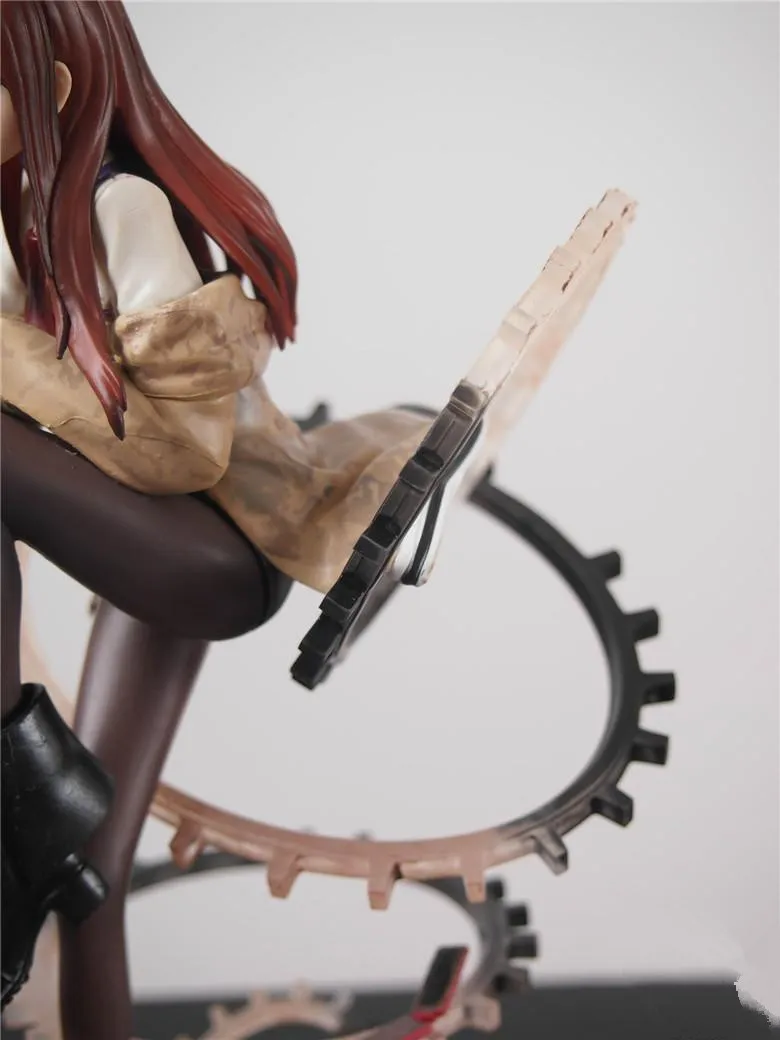 Новые горячие 24 см Steins Gate Makise Kurisu Кристина фигурка игрушки коллекция Рождественский подарок кукла