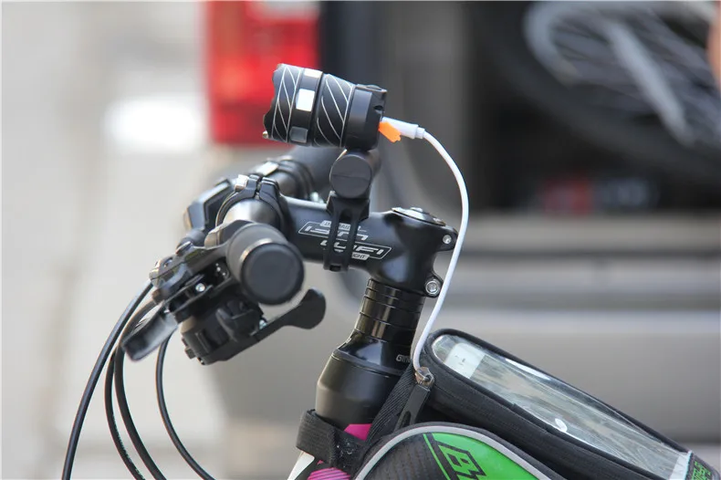 Best kava Bicycle Light Power Bank Waterproof USB Rechargeable Bike Light Side Warning Flashlight 700 Lumen 18650 2000mAh 5 Modes 38