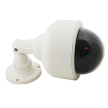 2 Packs 4x Fake Dummy Security Camera with Red Blinking LED CCTV, Waterproof Surveillance Camera, Adjustable Mounting