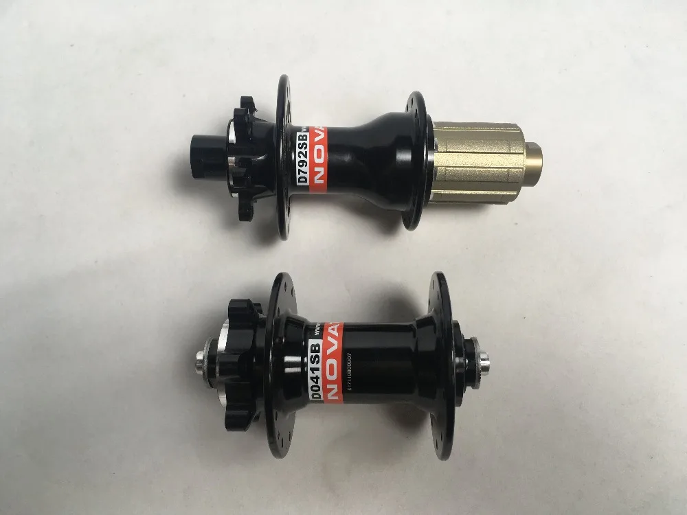 

20/24H 24/24H NOVATEC D041SB D792SB J Bend/Hook Hubs Bicycle Hubset Front QR version Rear TA 12*142mm Black for XC