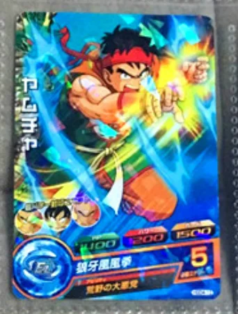 Япония Dragon Ball Hero Card Flash HGD4 Goku Yamcha Игрушки Хобби Коллекционные игры Коллекция аниме-открытки - Цвет: 5