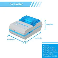 58 мм Термопринтер этикеток Поддержка Android/IOS система USB/Bluetooth принтер мини карманный принтер штрих-код производитель - Цвет: Черный