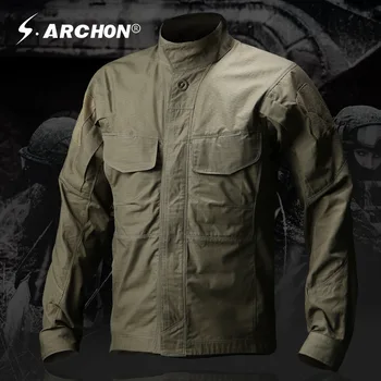 

New Army Military Style Tactical Shirt Men Teflon Nylon Breathable Male Casual Clothing Long Sleeve SWAT Combat Army Shirts