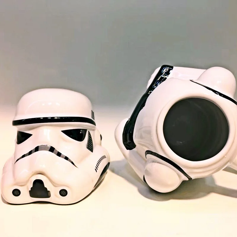 ULKNN Creative Star Wars Cup Darth Vader White Knight Stormtrooper 3D Human Body Mugs Coffee Milk Mugs Kids Gift Mass Capacity