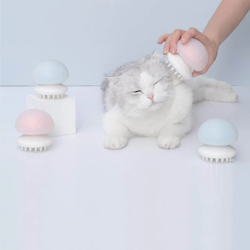 Массажер для Медузы Xiaomi Mijia Furrytail расческа питомцев с отрицательными ионами