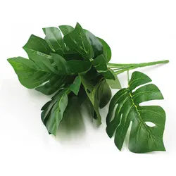 Искусственные растения зеленый листья в форме Панциря Черепахи украшения для домашнего праздника 1 букет мексиканской осень