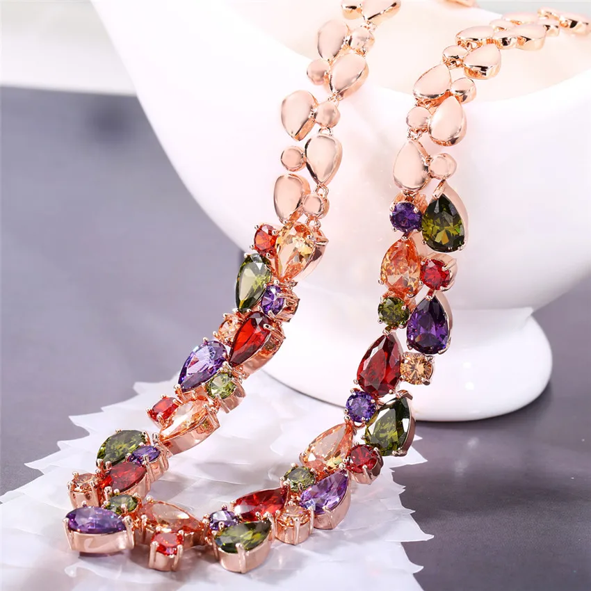 

XOWSHINE jewelry Pendants hot metal noble quality fashion square colorful AAA zircon Micro set auger necklaces