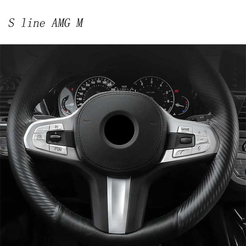 Автомобиль Стайлинг рулевого колеса кнопки отделка украшение Подрезка наклейки для BMW X3 G01 X4 Нержавеющая сталь интерьер авто аксессуары