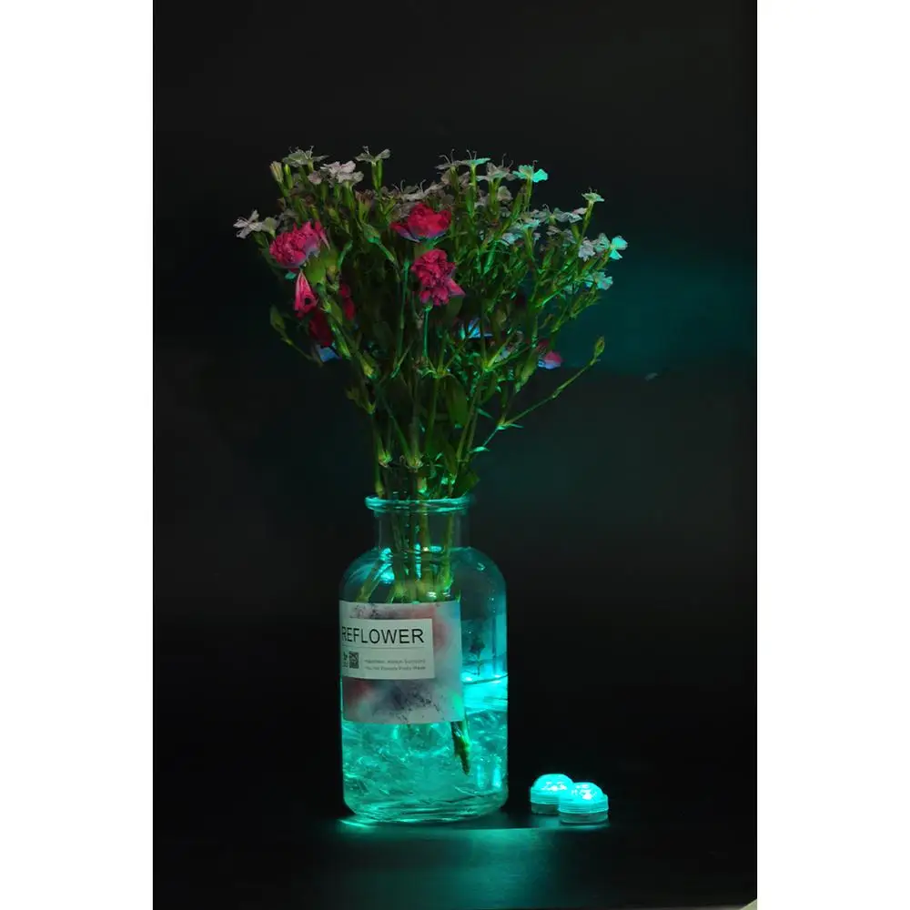 3LED Submersible Light Teal Color with remote2
