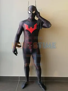 

2018 New Batman Beyond Cosplay Costume 3D Printing Zentai Spandex Batman Superhero Halloween Beyond Costume can customized