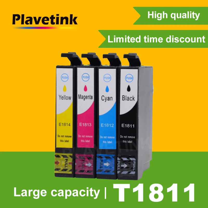 Plavetink T1811 T1801 картриджи для Epson патрон чернил принтера XP 30 102 205 302 305 402 212 215 225 312 XP315
