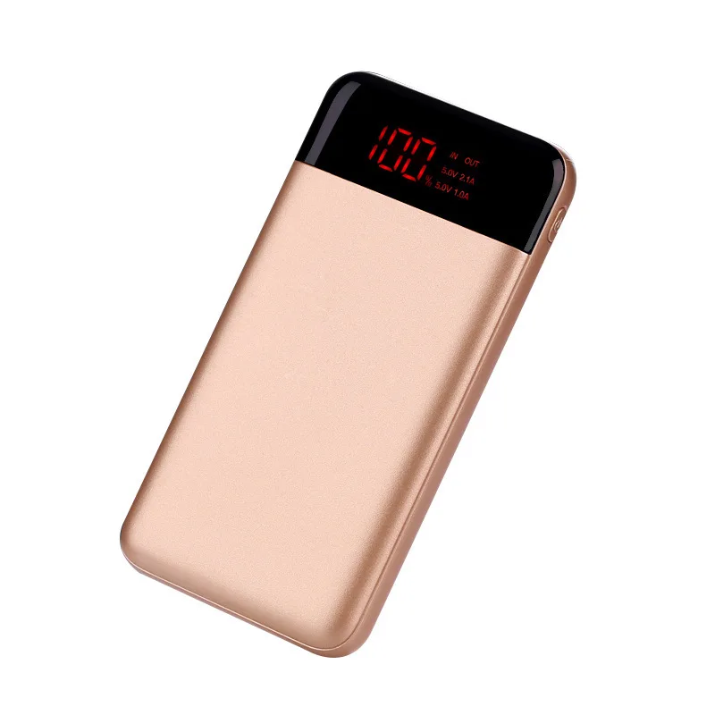 

20000mah Power Bank External Battery PoverBank 2 USB LCD Powerbank Portable Mobile phone Charger for Xiaomi MI iphone