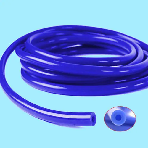Auto Car 4mm Blue Silicone Vacuum Tube Hose Pipe Silicon Tubing 16.4ft 5-Meters