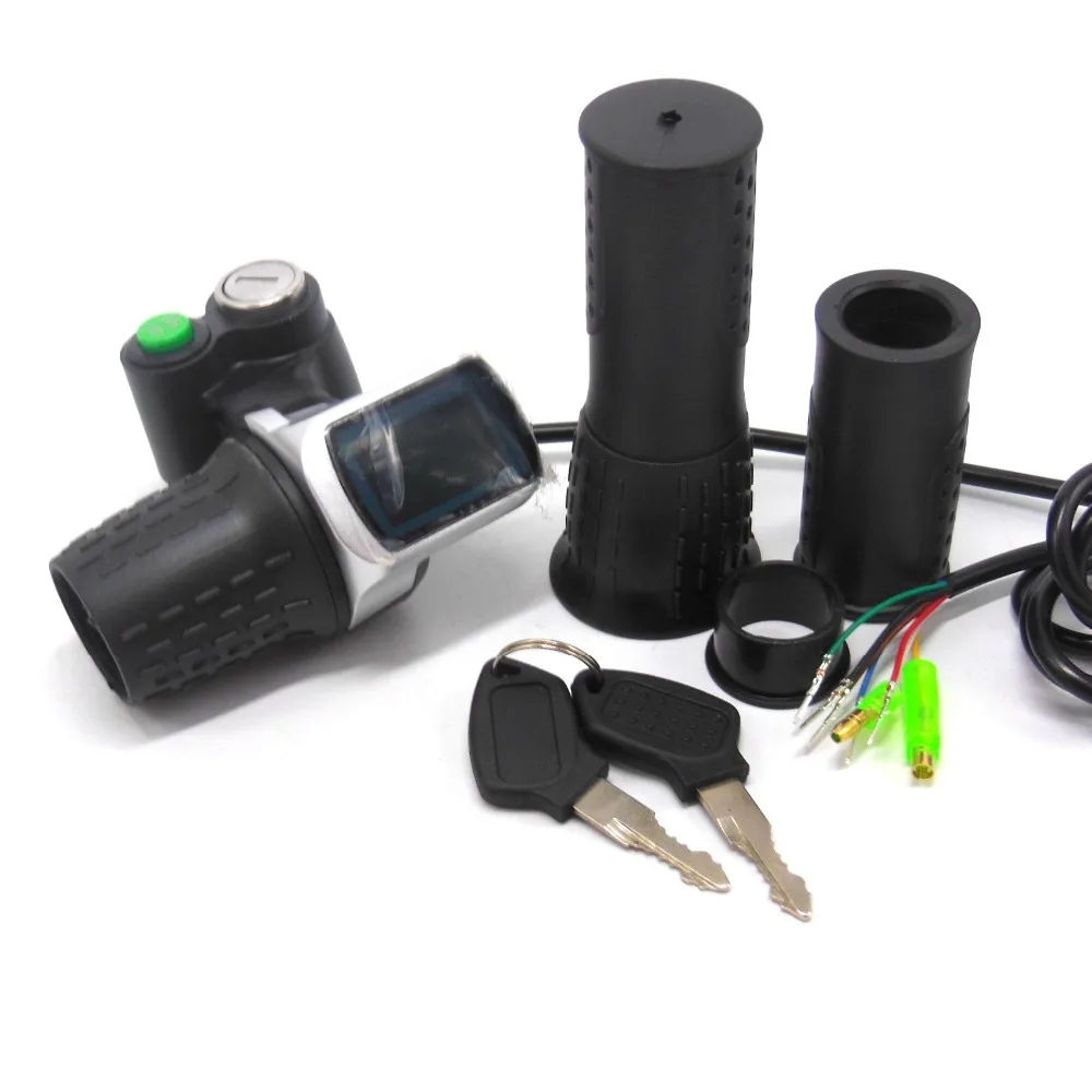 

EVfitting new style Ignition half twist gas handle with battery status digital display 12V-80V Lithium battery Electric Bike Thr