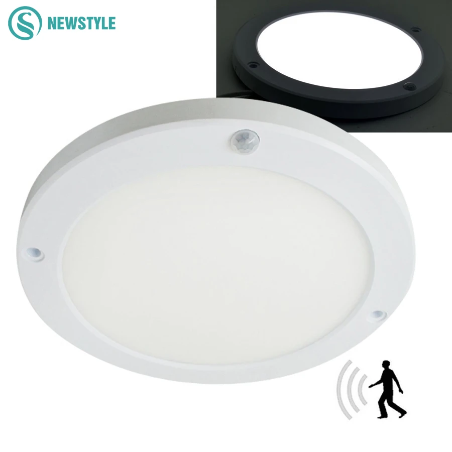  18W LED Panel Light Ceiling Lights Led sensor Downlight Human Body Infrared Detector Motion Switch 