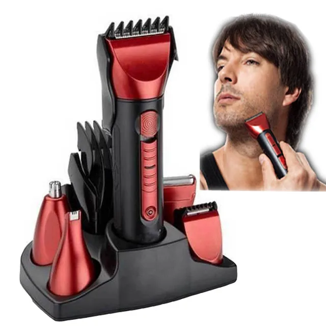 5in1 Wasserdichte Wiederaufladbare Haar Bart trimmer rasierer kit Haarschnitt Werkzeuge Schere