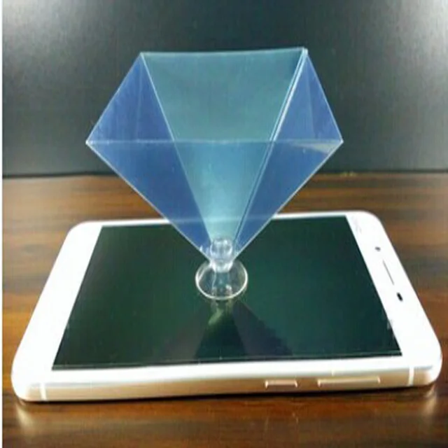 Hologram 3D showcase holographic frame pyramid by