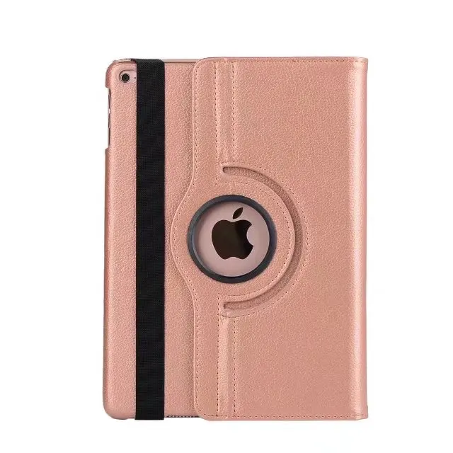 360 Rotation PU Leather case for New iPad 9.7 20171823 1822 Smart Stand flip cases function Tablet Protective Cover Bag Film+pen |