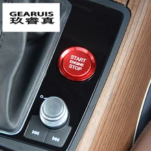 Auto Styling Sleutel Startknop Decoratieve Frame Cover Trim sticker Voor Audi A4 B9 A5 A6 C7 Q7 A7 A8 q5 Interieur Auto Accessoires