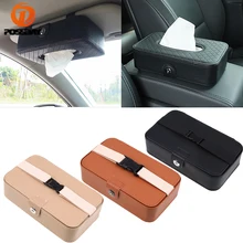 Posbay универсальный домашний автомобильный тканевый ящик бежевый/черный/коричневый бумажный держатель Контейнер солнцезащитный козырек Салфетка бумажный мешок коробка автомобильный стиль