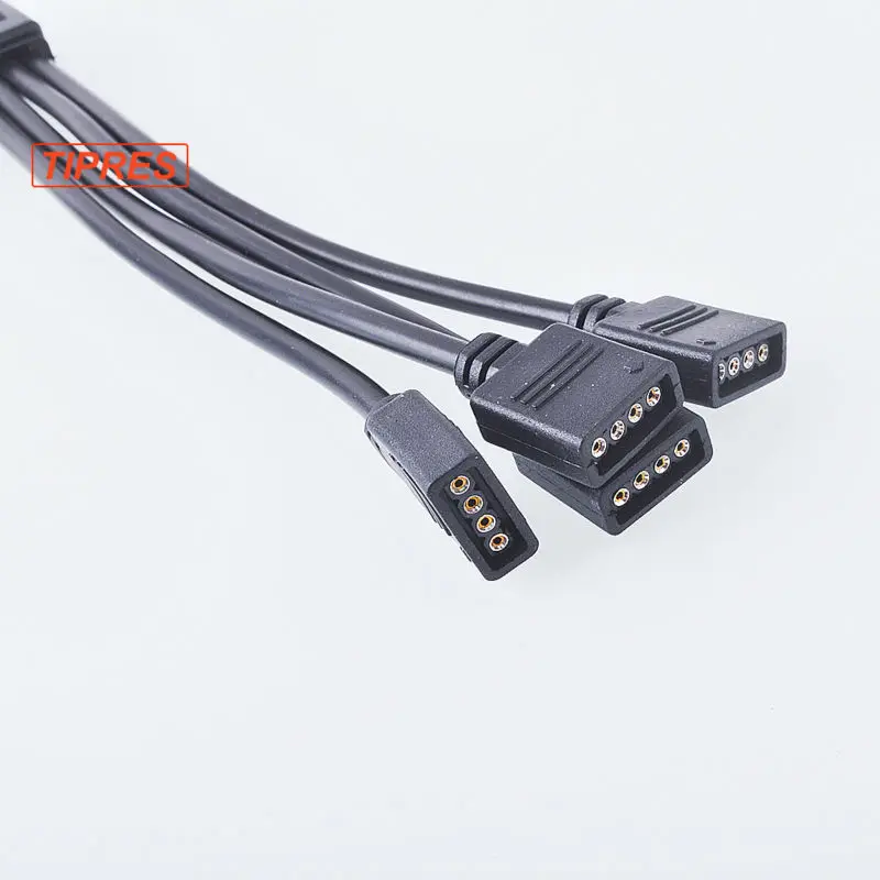 Аксессуары для освещения RGB сплиттер разъем светодиодной ленты 4 контактный 1 1to3