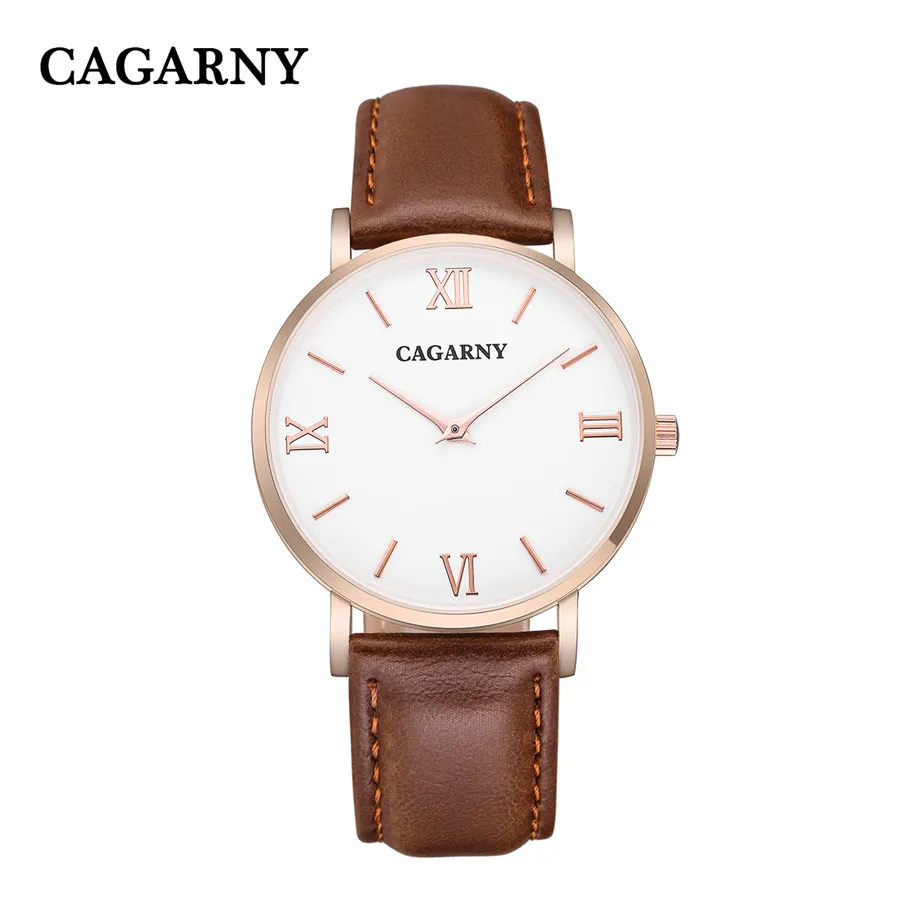 

New CAGARNY womens Wrist watches 40mm Women Watches Luxury Brand Famous Quartz Watch Female Clock Relogio Montre Femme