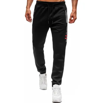 

2019 Fashion Men Splicing Printed Overalls Casual Elastic Waist Pocket Sport Work Casual Trouser Pants jogging pants men 5.13
