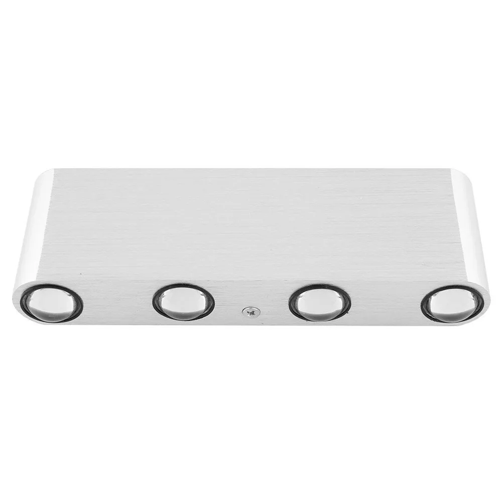 Skup Nowoczesny prostokąt LED 8W kinkiety ścienne oprawa oświetleniowa aluminium High Power 8 LED Up Down miejsce na lampę ścienną kinkiet oświetlenie