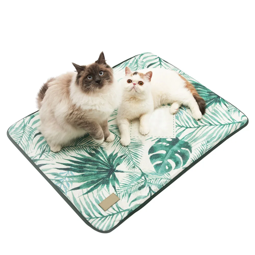 

3D Print Ice Silk Pet Dog Summer Cooling Mat For Cat Dogs Floor Mats Blanket Sleeping Bed Cushion Cold Pad Pet Supplie 4 Size