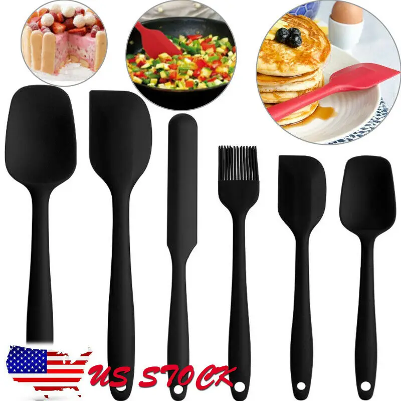 

kitchen utensil cooking tools Silicone Spatula Set Heat-Resistant Spoon Spatulas for Cooking Baking and Mixing 3pcs 6pcs Set