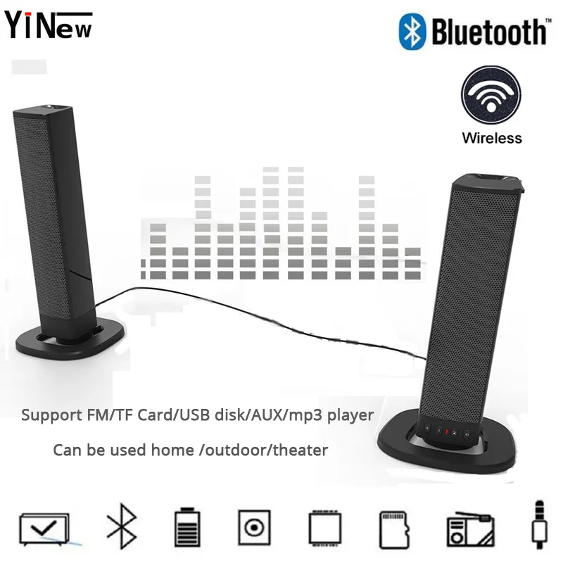 Bluetooth звуковая панель ПК ТВ 20 Вт колонки компьютеры 2 1 USB AUX Mp3 музыкальный плеер Boom