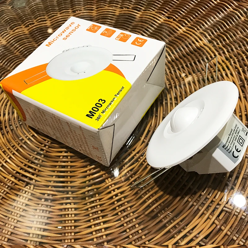 New Microwave Motion Sensor Switch Doppler Rader wireless model for lighting 220v 360 degree 5.8GHZ CM090 HH (1)