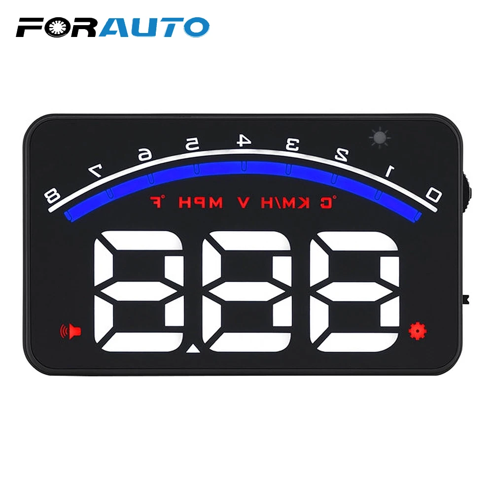 Digital car speedometer Vehicle Speeding Warning OBD2 Car Head Up