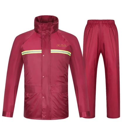 

[TB01]Raincoat rain pants set electric car motorcycle double thick poncho men and women adult split raincoat