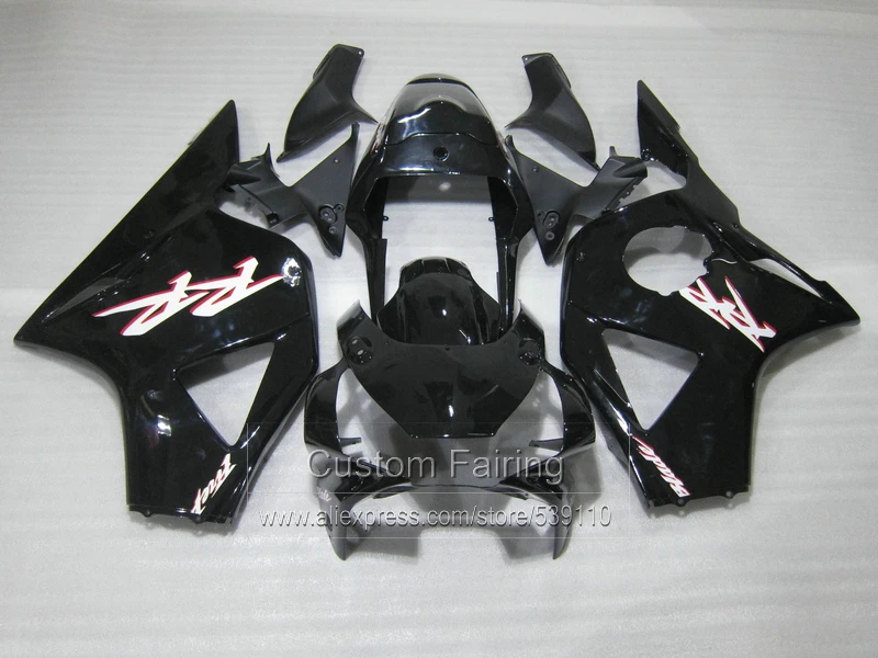 Кузов обтекателя kit для Honda CBR954RR 02 03 глянцевый черный обтекатели комплект CBR954RR 2002 2003 BM11