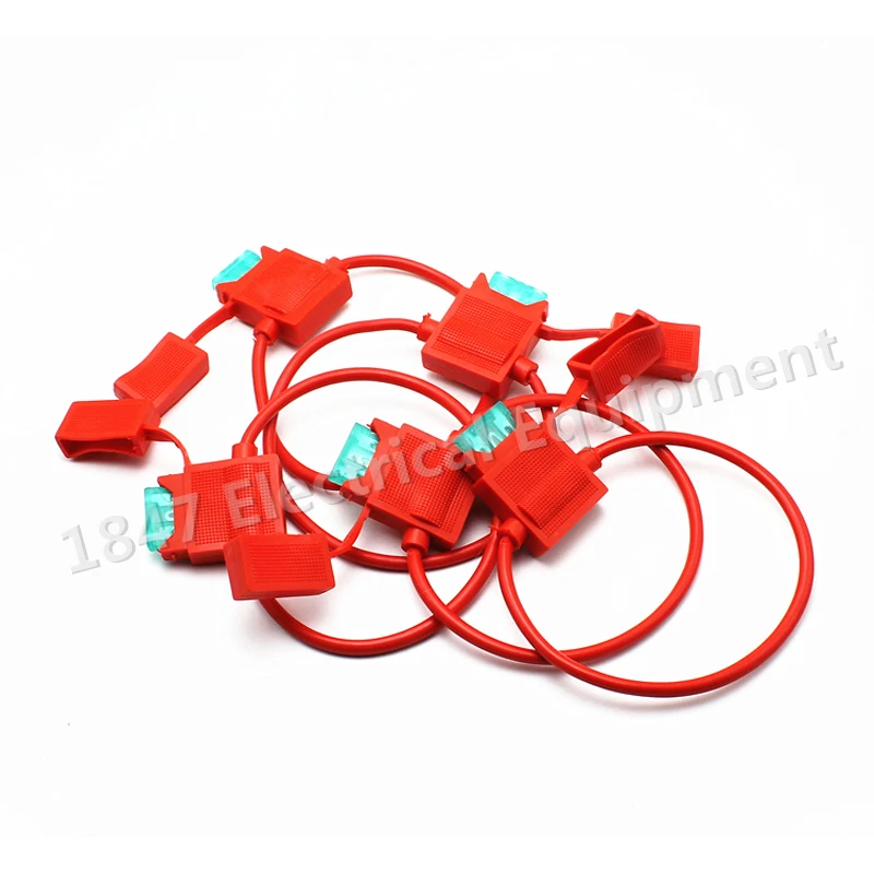 20pcs 30A Waterproof Amp In Line Stanard Blade Type Fuse Holder Fuses