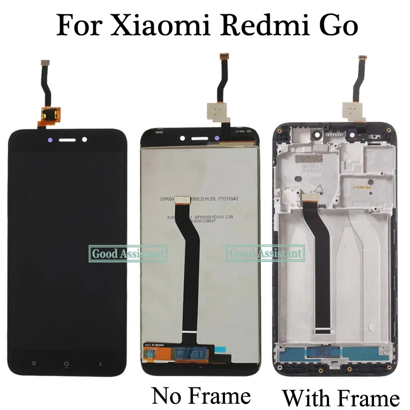 Для Xiaomi Redmi Go Полный ЖК дисплей + сенсорный экран дигитайзер в сборе запасные