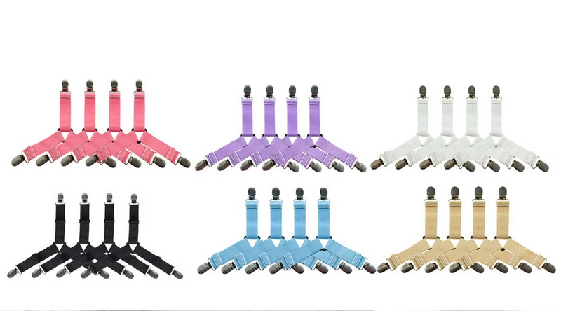 

4pcs/set Corner Long Adjustable Elastic Bed Sheet Holder Mattress Clip Fasteners Cover Fixing NonSlip Duty Grippers For Home