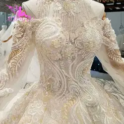 AIJINGYU этого сезона Свадебные платья Роскошные Дубай платье длинный шлейф 2019 скидка ручной вышивка конструкции Свадебные