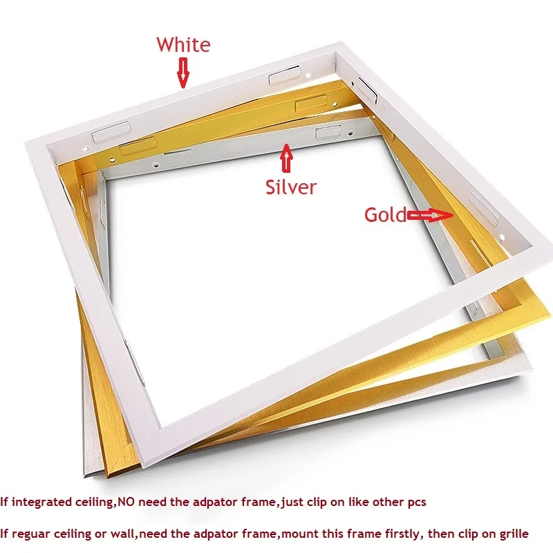 1Piece 30*30CM Square Fancy Wall Ceiling Air Vent Ventilator Grille Cover Clip On