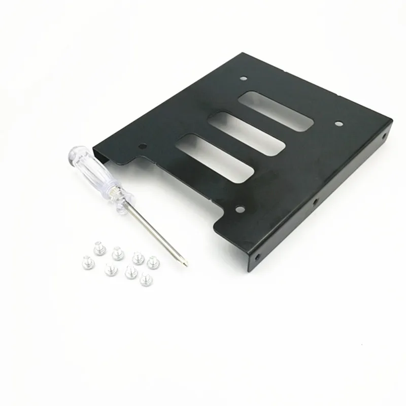 Черный 2,5 "SSD до 3,5" Bay жесткий диск HDD монтажа лоток для ноутбука кронштейн адаптер с отвёртки