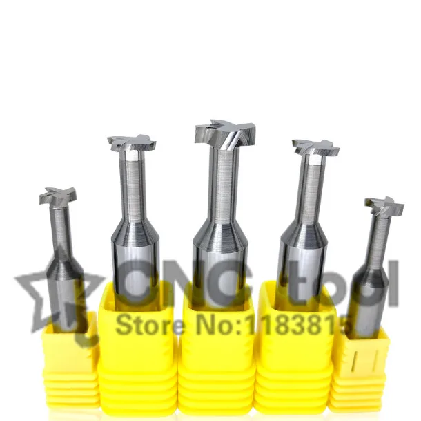 

1PCS T12*1*1.5*2*2.5*3*4 Cemented carbide Straight shank T groove milling cutter T type Straight shank milling cutter