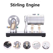 K-005 Стирлинг модель с паровым двигателем с 116 мл нагревательный котел и спиртовая Лампа